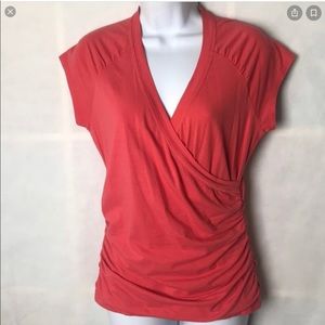 CABI HANKY WRAP CORAL TEE SPRING 2010 L 965